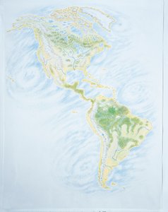 Physische Karte von Amerika