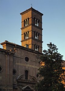 Ansicht der Kirche San Sisto vecchio, 5.-12. Jahrhundert von School Italian