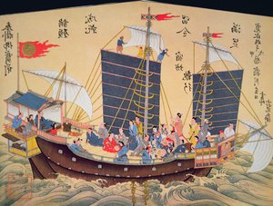 Japanisches Handelsschiff des 18. Jahrhunderts