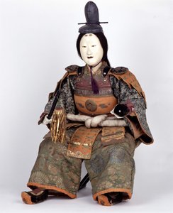 Japanische Puppe aus der Edo-Zeit auf der Jungenparty. Captier-Sammlung. Paris