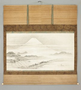 Kakemono, Landschaft des Mt. Fuji