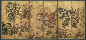 Sommer- und Herbstblumen, Edo-Periode