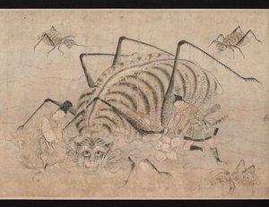 Yorimitsu tötet Tsuchigumo (Dämonen-Spinne) (Detail)