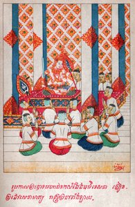 Mahajanaka Jataka (Gravur, ca. 1910) von School Laotian