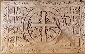 Chorschranke, Abschlusselement des Chors einer Kirche. Aus dem Libanon. 5.-6. Jahrhundert n. Chr. Paris, Louvre Museum
