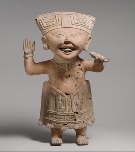 Lächelnde Figur, 7.-8. Jahrhundert (Keramik)
