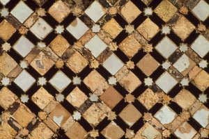 Chella-Nekropole, Detail eines dekorativen Panels