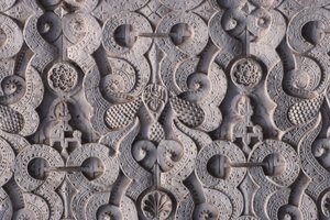 Detail einer Mauer, gebaut von den Saadiern im Jahr 1565