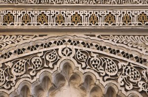Detail des Tors der Großen Moschee von School Moroccan