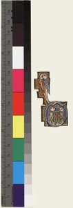 Initiale D, aus einem Psalter-Stundenbuch, ca. 1270 von School Mosan