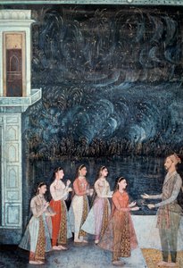 Nachtparty am Hof von Shah Jahan von School Mughal