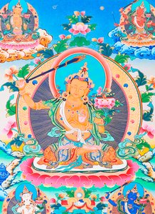 Manjushree, der legendäre Schöpfer des Kathmandu-Tals (Darstellung) von School Nepalese