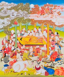 Buddha des Nirvana (Darstellung) von School Nepalese