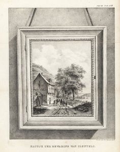 Schlüsselschrank versteckt in einem Bilderrahmen mit Landschaft