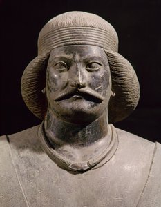 Parthischer Krieger, aus Shami, 1. Jahrhundert n. Chr. (Detail)