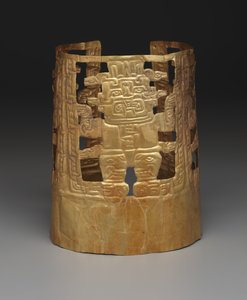 Krone mit Gottheitsfiguren, ca. 1000 bis 200 v. Chr. (Gold)