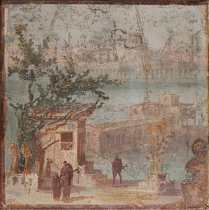 Landschaft mit Statuen