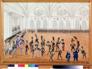 Die Parade der Garde von School Russian