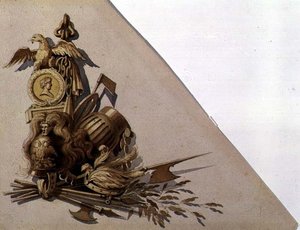 Neoklassizistische Trophäen der Waffen, Russland, ca. 1825 von School Russian