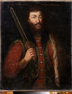 Porträt von Alexander Newski, Fürst von Nowgorod, Großfürst von Wladimir von School Russian