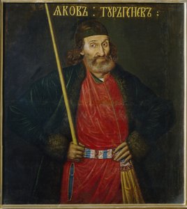 Porträt von Jakov Turgenev von School Russian