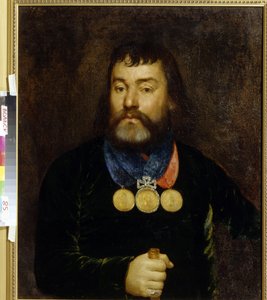 Porträt des Dichters Konstantin Zlobin von School Russian