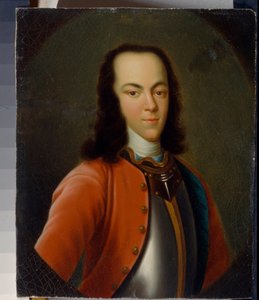 Porträt des Zarewitsch oder Großfürsten Alexis Petrovich Romanov von Russland von School Russian
