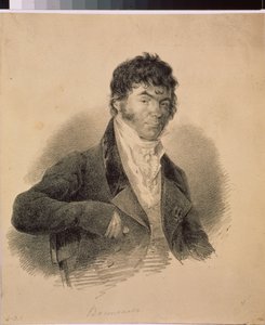 Porträt des ersten russischen Philologen Alexander K. Vostokov (1781-1864) von School Russian