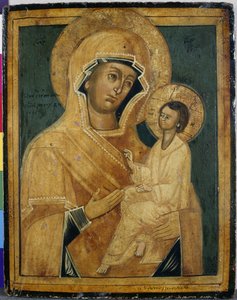 Madonna mit Kind, spätes 18. oder frühes 19. Jahrhundert von School Serbian