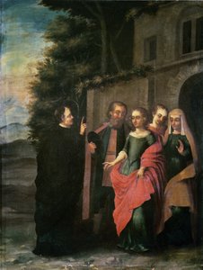 Eine Szene aus dem Leben der hl. Eulalia von Merida