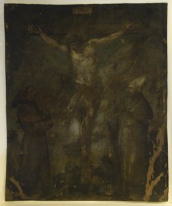 Kreuzigung (Madonna auf der Rückseite) von School Spanish