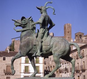 Reiterstatue von Francisco Pizarro (ca. 1478-1541)