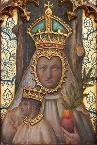 Einsiedelei (Ermita de Nuestra Señora de La Plaza). Innenraum. Der Altar. Detail von School Spanish