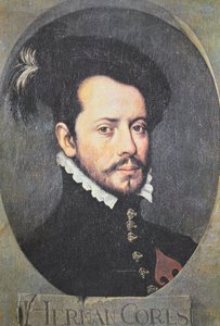 Porträt von Hernan Cortes von School Spanish