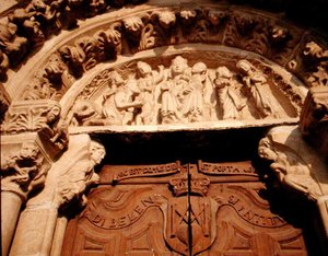 Tympanon des Westportals von Sta Maria del Azogue von School Spanish