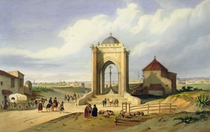 Blick auf die Stadt Sevilla von der Cruz del Campo von School Spanish