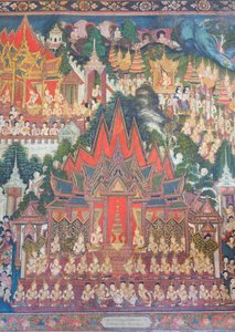 Wandmalereien in der Buddhaisawan-Kapelle, Palast von Wang Na