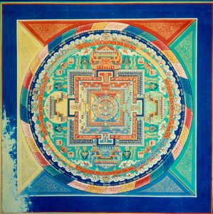 Mandala de Sarvavid Vairocana, Decke des Potala-Palastes in Lhasa, Tibet. von School Tibetan