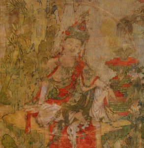 Tibetische Kultur: Wasser- und Mond-Kuan-Yin (Guanyin) von School Tibetan