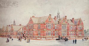 Marlborough Road Board Schools, Cardiff, frühes 20. Jahrhundert von School Welsh