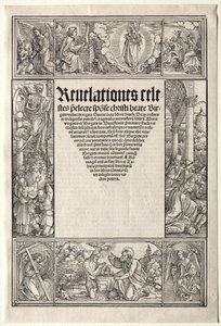 Rand - mit der Taufe Christi von School of Albrecht Dürer