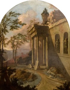 Landschaft mit Ruine, 1725