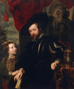 Porträt von Rubens mit seinem Sohn Albert (Kopie vom verlorenen Original aus den späten 1610er Jahren)