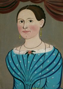 Frau in einem blauen Kleid, um 1840 von School of William Matthew Prior