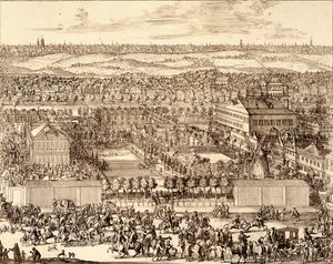 Deutsches Viertel Nemetskaya sloboda in Moskau, rechter Teil, 1705