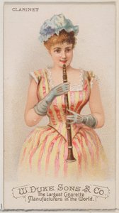 Klarinette, aus der Serie Musikinstrumente N82 für Duke-Zigaretten, 1888