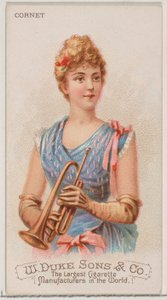Kornett, aus der Serie Musikinstrumente N82 für Duke-Zigaretten