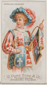 Heroldstrompete, aus der Serie Musikinstrumente N82 für Duke-Zigaretten, 1888