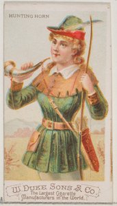 Jagdhorn, aus der Serie Musikinstrumente N82 für Duke-Zigaretten, 1888