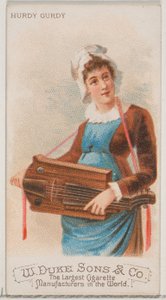 Drehleier, aus der Serie Musikinstrumente N82 für Duke-Zigaretten